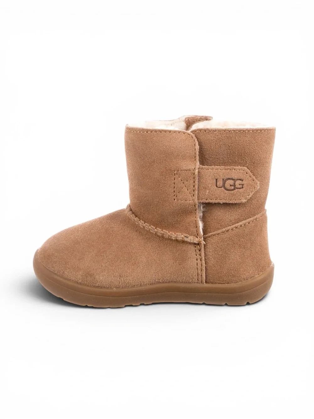 UGG Keelan II Toddler Chestnut Sheepskin Suede Winter Boots Size 6